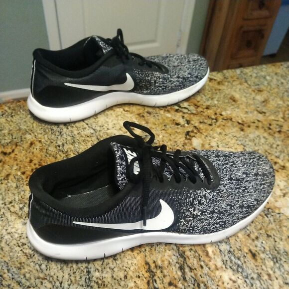 Nike Mens Flex Oreo 908983-001 Black White Running Shoes Sneakers US 11.5 - Picture 1 of 12